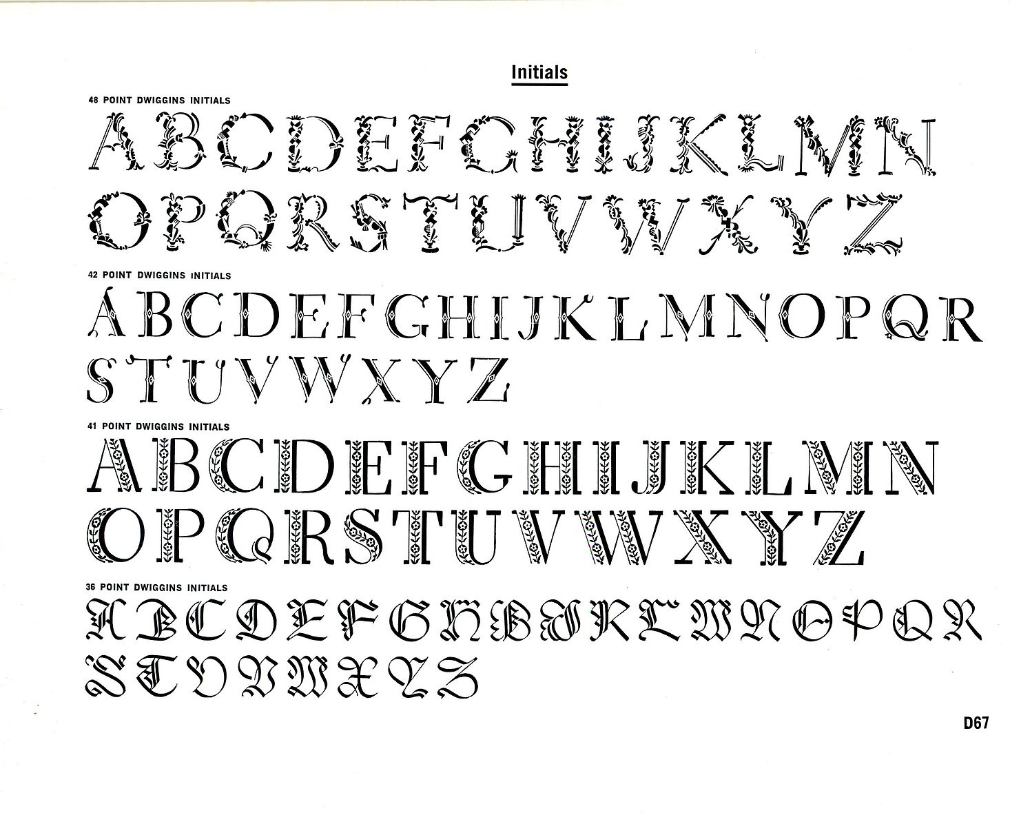 Dwiggins initials